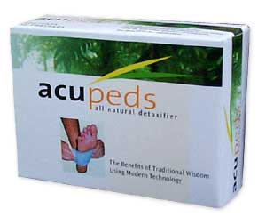 Box of 12 Acupeds with each pad individually sealed